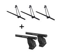 3x Fahrradträger ORION+Dachträger Tema für für Toyota Proace ab 18 Stahl