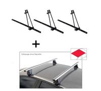 3x Fahrradträger ORION + Dachträger VDP Delta kompatibel mit für Volvo S80 (4 Türer) 2006-2016