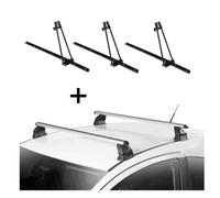 3x Fahrradträger ORION + Dachträger VDP EVO ALU kompatibel mit für Hyundai i30 (PD) 5 Türer ab 2017