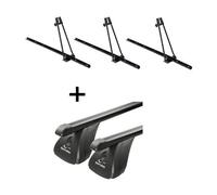 3x Fahrradträger ORION + Dachträger VDP Stahl kompatibel mit für Audi A3 Berlina (8V) 4 Türer ab 2013