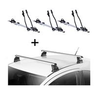 3x Fahrradträger SAGITTAR+Dachträger EVO ALU für für Mazda CX-5 (KE) 5Tür 2012-2