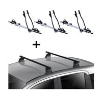 3x Fahrradträger SAGITTAR+Dachträger EVO STA für für Mazda CX-7 (ER) 5Tür 2006-2