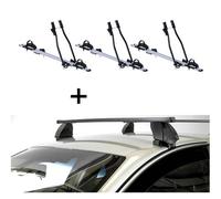 3x Fahrradträger SAGITTAR+Dachträger K1M für für Renault Clio I 5Türer 90-98
