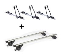 3x Fahrradträger SAGITTAR+Dachträger KING1 für für für Seat Ateca 5Tür ab 16