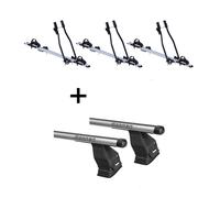 3x Fahrradträger SAGITTAR+Dachträger Menabo Tema für für Hyundai i30 3Türer ab 1