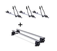 3x Fahrradträger SAGITTAR+Dachträger Menabo Tema für für Seat Ibiza SW 3/5Tür 93