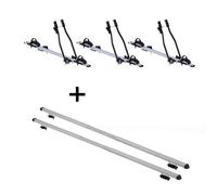 3x Fahrradträger SAGITTAR + Dachträger RAPID kompatibel mit für Skoda Yeti (5L) (5Türer) 09-13