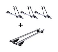 3x Fahrradträger SAGITTAR+Dachträger Rio 120 für für Hyundai i30 Kombi 07-10