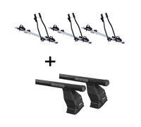 3x Fahrradträger SAGITTAR+Dachträger Tema Stahl für für Hyundai i30 3Tür ab 16