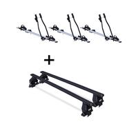 3x Fahrradträger SAGITTAR+Dachträger Tema Stahl für für Lexus Is XE10 4Tür 98-05