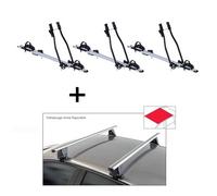 3x Fahrradträger SAGITTAR + Dachträger VDP Delta kompatibel mit für Volvo S80 (4 Türer) 2006-2016