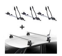 3x Fahrradträger SAGITTAR + Dachträger VDP EVO ALU kompatibel mit für Renault Scenic III 5 Türer 2009-2016