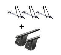 3x Fahrradträger SAGITTAR + Dachträger VDP Stahl kompatibel mit für Opel Astra F 3-5 Türer 1991-1998