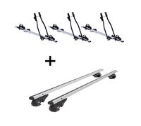 3x Fahrradträger SAGITTAR+Dachträger VDP004 L für für Audi A4 Avant 8E/B7 04-'08