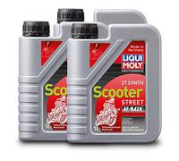 3X Liqui Moly 1053 Motorbike 2T Synth Scooter Street Race Motorrad Motoröl 1L