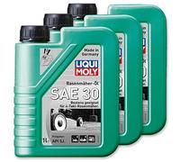 3x LIQUI MOLY 1264 Rasenmäher-Öl SAE 30 Motoröl API SG 1L