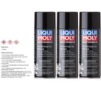 3x Liqui Moly Motorbike Kettenspray weiß white Grease Dose Aerosol 400 ml