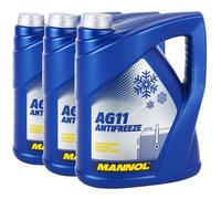 3x MANNOL Kühlerfrostschutz AG11, 5L
