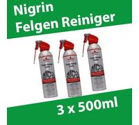 3x Nigrin Felgen-Reiniger Evo Tec Aerosol 500ml Reiniger Alufelge Stahlfelge