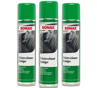 3x SONAX 03062000 Polster Schaum Reiniger Polster Reiniger Polsterschaum 400 ml