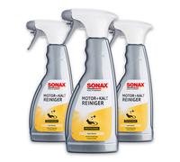 3x SONAX 05432000 Motor- und Kalt Reiniger Maschinen Reiniger Pflege 500 ml