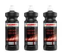 3x SONAX 1 l PROFILINE ExCut 05-05 zum Abschleifen von Lackschichten