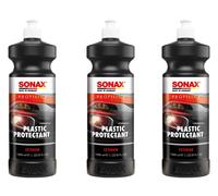 3x SONAX 1 l PROFILINE Plastic Protectant Exterior silikonfreie Kunststofftiefen