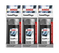 3x SONAX 100 ml GummiPfleger reinigt, pflegt & hält alle Gummiteile elastisch