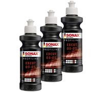 3x SONAX PROFILINE ExCut 05-05 Abrasive Schleifpaste silikonfrei 250 ml