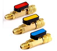 3x Stromregelventil Absperrventil Kältemittel Schlauch R410A R22 R12 1/4" 5/16"