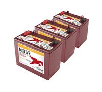 3x Trojan T-1275-AES Deep Cycle 12V 130Ah Traktionsbatterie ELPT-Anschluss