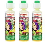 3x250ml SONAX Scheibenreiniger Lemon Rocks Konzentrat 1:100 Wischwasser 01605000 03701410