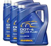 DOT4 Bremsflüssigkeit 5.1kg MANNOL SAE J 1703 Brems Flüssigkeit Universal