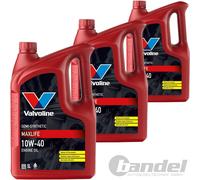 3x5L VALVOLINE MAXLIFE 10W-40 MOTORÖL passend für MB 229.3 VW 502/505.00 RN 0710