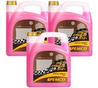 3x5l15 Liter Pemco 912+ Kühlerfrostschutz Fertig-mix Bis -40°c Rosarot Violett Sae J1034