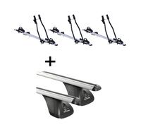 3xFahrradträger SAGITTAR+Dachträger VDP für für Peugeot 5008 5Tür 09-16