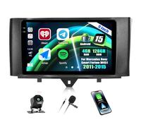 4+128G Android 15 CAMECHO 9 Zoll Autoradio für Mercedes Benz Smart Fortwo W451 2011-2015 mit Wireless Carplay Android Auto, GPS Navi Radio Touchscreen HD mit Bluetooth WiFi RDS FM +Rückfahrkameral