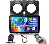 4+128G Podofo Android 9" Autoradio 2 din Für Nissan Qashqai J10 2006-2016 Wireless Carplay Android Auto Bluetooth mit Bildschirm WiFi/Navi + AHD Rückfahrkamera HiFi/RDS/FM Radio DAB+