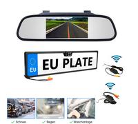 4.3" LCD Monitor Kabellos + Funk Einparkhilfe Rückfahrkamera Autokamera Neu