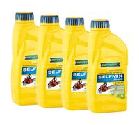 4 (4x1) Liter RAVENOL Selfmix 2T Made in Germany