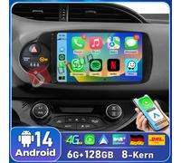 4+64G 8Kern Android14 Für Toyota Yaris 2011-2018 Autoradio Carplay GPS NAVI DAB+