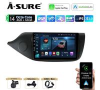 4+64G Android 14 Apple CarPlay Autoradio GPS Navi DAB+Kam Für Kia Ceed 2012-2017