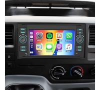4+64G Android 14 Autoradio Für Ford Transit MK7 2006-2011 mit kabellosem Carplay Android Auto Doppel Din Radio 7 Zoll Touchscreen mit GPS Navi WiFi Bluetooth RDS FM Radio SWC Mikrofon Rückfahrkamera
