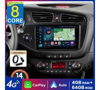 4+64G Android 14 CarPlay Autoradio 8Core GPS Navi Für Kia Ceed JD 2012-2017 DAB+