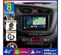 4+64G Android 14 CarPlay Autoradio GPS Navi Für Kia Ceed JD 2012-2017 Kam DAB+