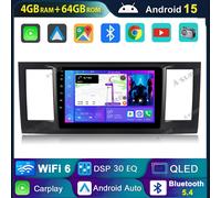 4+64G Android 15 Autoradio Apple Carplay RDS Navi für VW T6 Transporter Multivan