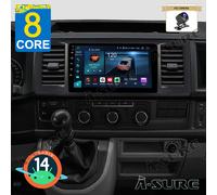 4+64G Android14 Autoradio GPS Navi +Kam Für VW T6 Transporter Multivan 2016-2021
