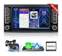 【4+64G】 Hodozzy Carplay Autoadio für VW Touareg 2004-2011 Transporter T5 Multivan 2004-2009 mit Navi/WiFi, 9 Zoll VW Autoradio 2 Din Bluetooth mit Android Auto/32 EQ/FM/RDS/SWC/USB+Rückfahrkamera