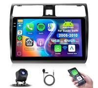 4+64G Podofo Android 9" Autoradio 2 din Für Nissan Qashqai J10 2006-2016 Wireless Carplay Android Auto Bluetooth mit Bildschirm WiFi/Navi + AHD Rückfahrkamera EQ/RDS/FM Radio