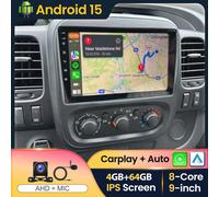 4+64GB Android Carplay Autoradio Für Renault Trafic 3 Opel Vivaro B GPS Navi KAM